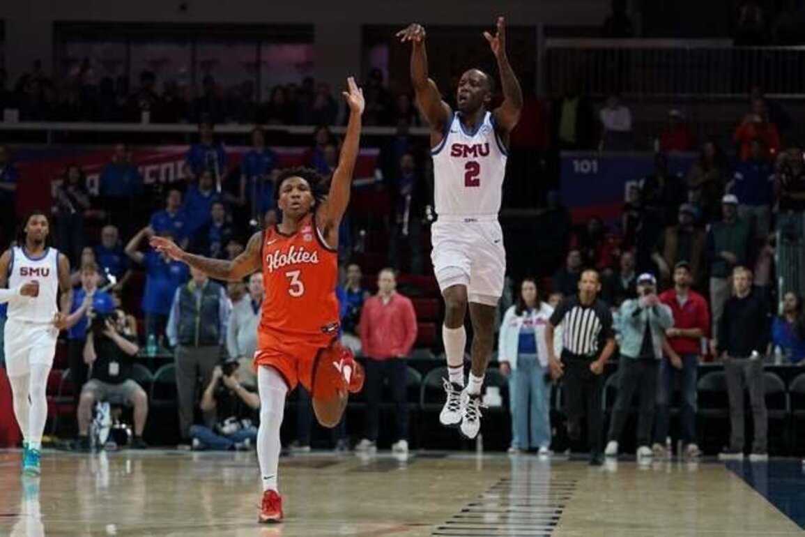 Boopie Miller's half-court buzzer-beater lifts SMU over Virginia Tech