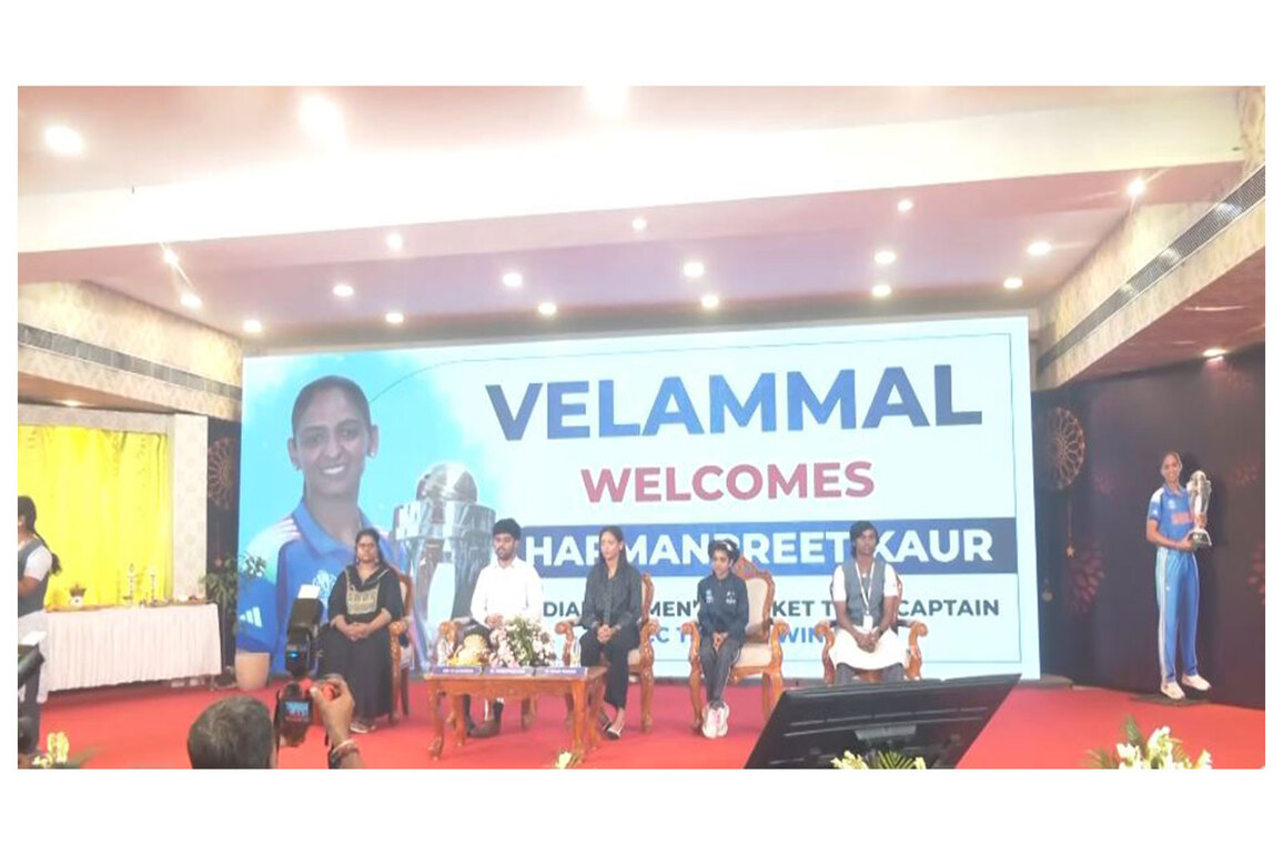 Harmanpreet Kaur felicitated at Chennai school after historic 2025 World Cup win