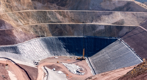 A tailings dam