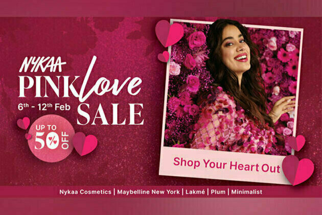 New Year, New You and a New Beauty Stash. Shop your heart out with Nykaa's Pink Love Sale
