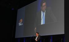  Edgar Basto speaking at Austmine 2023.