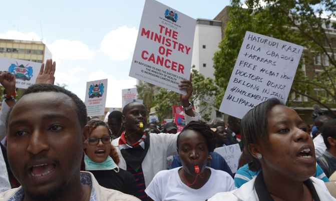 Kenyan doctors' union officials freed Kenyan doctors' union officials freed
