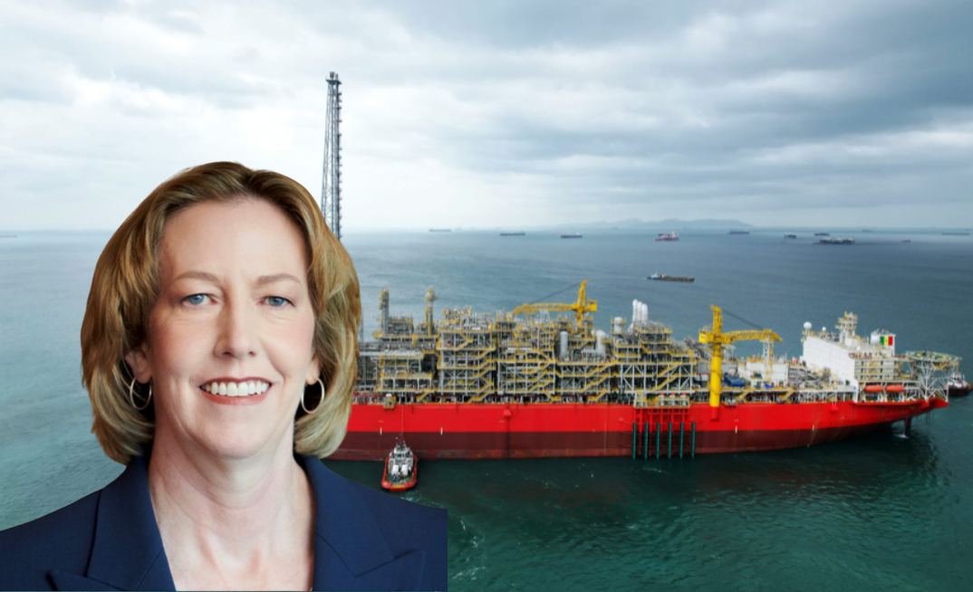 Woodside lifts output, cuts costs on Sangomar strength. Pictured: CEO Meg O’Neill