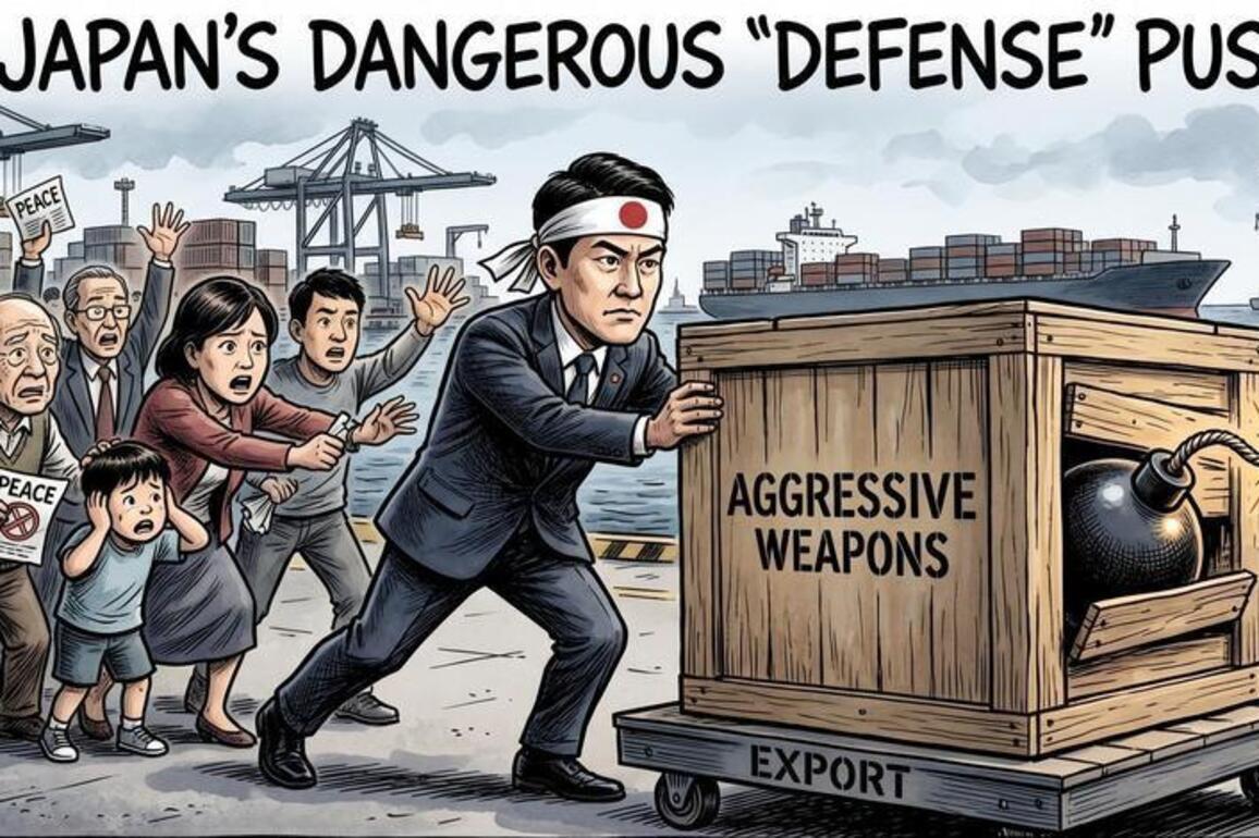 AI Cartoon | Japan's Dangerous "Defense" Push