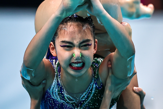 (SP)HUNGARY-BUDAPEST-ARTISTIC SWIMMING-WORLD JUNIOR CHAMPIONSHIPS-TEAM ACROBATIC