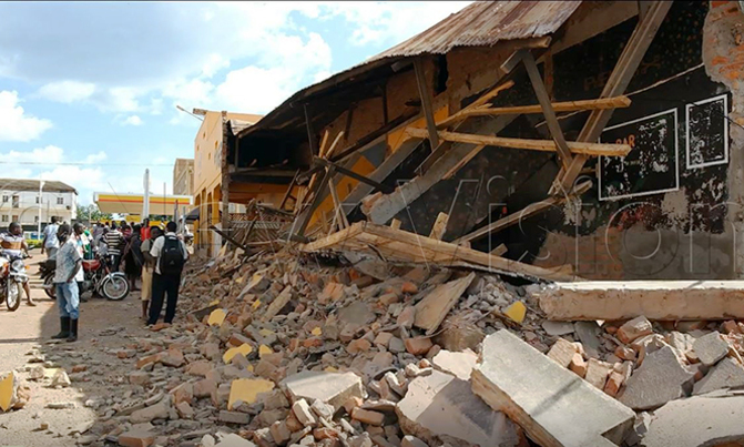 Building in Masindi collapses, injures one Building in Masindi collapses, injures one