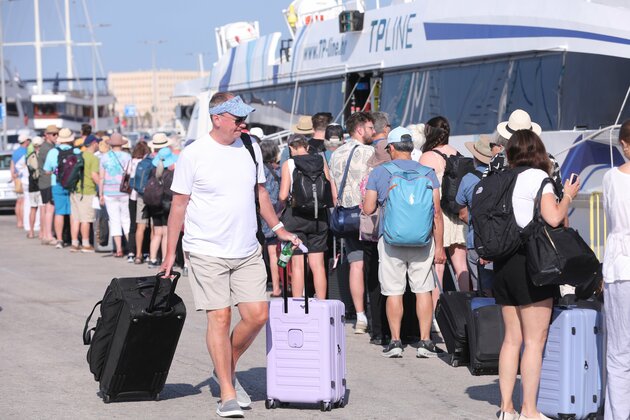 CROATIA-SPLIT-TOURISTS