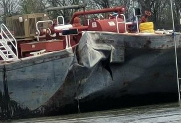 Another US bridge hit by ship