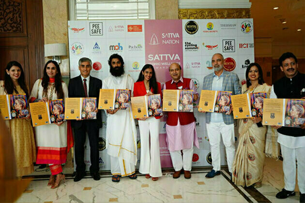 Myra Grover launches the cover of her book 'The Evolving Mindset' at the biggest wellness event