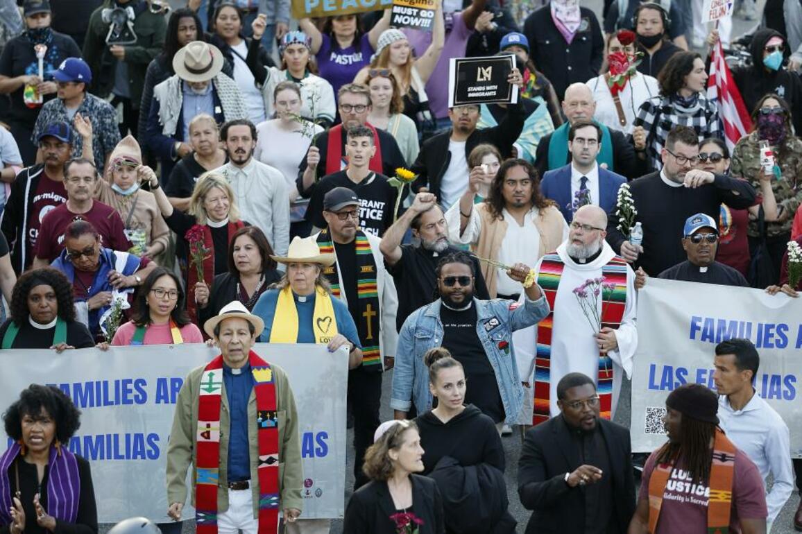 Downtown L.A. curfew, and faith leaders' calls, quiet the night