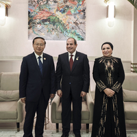 EGYPT-CAIRO-CHINA-SUN YELI-GRAND EGYPTIAN MUSEUM-OPENING