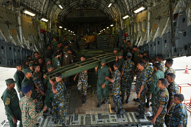 India sends fourth C-17 to Sri Lanka with Bailey bridge units for relief operations