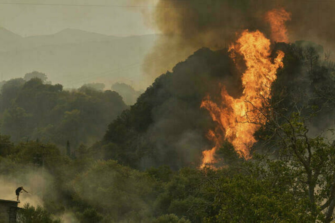 Southern Europe wildfires kill at least three, displace thousands