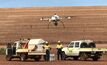 A drone in use at a Rio Tinto site.