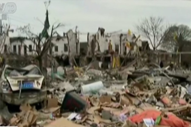 Blast at China Port Kills 2, Injures Dozens, Destroys Buildings