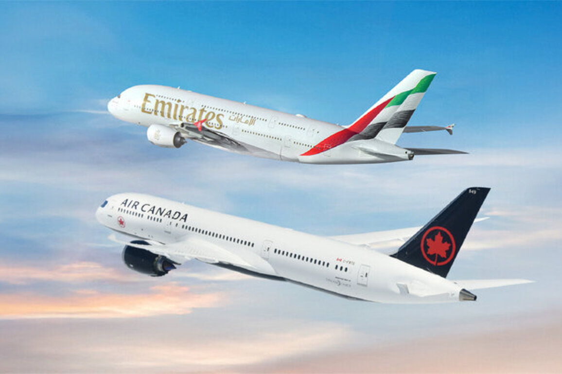 Emirates, Air Canada extend codeshare partnership until 2032