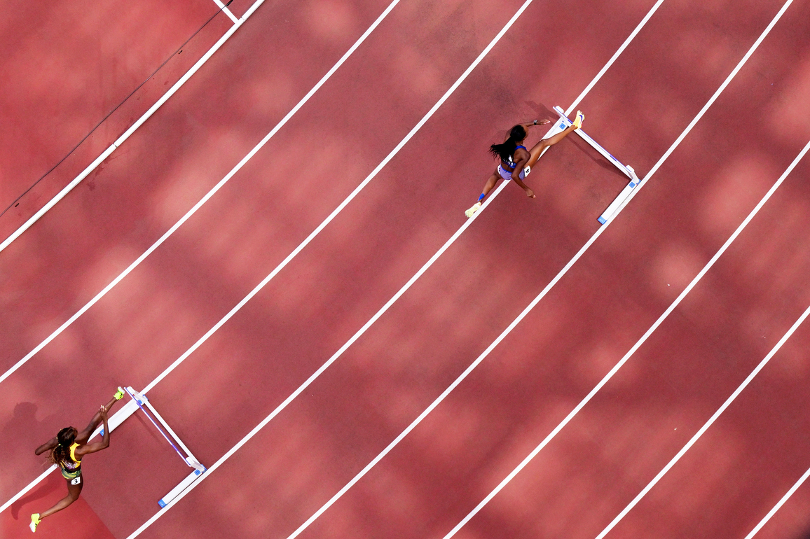 (SP)JAPAN-TOKYO-ATHLETICS-WORLD ATHLETICS CHAMPIONSHIPS-WOMEN'S 400M HURDLES-HEATS