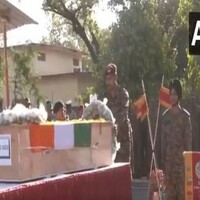 J-K: Wreath-laying ceremony held for Havildar J Ali Shaikh killed in Udhampur encounter