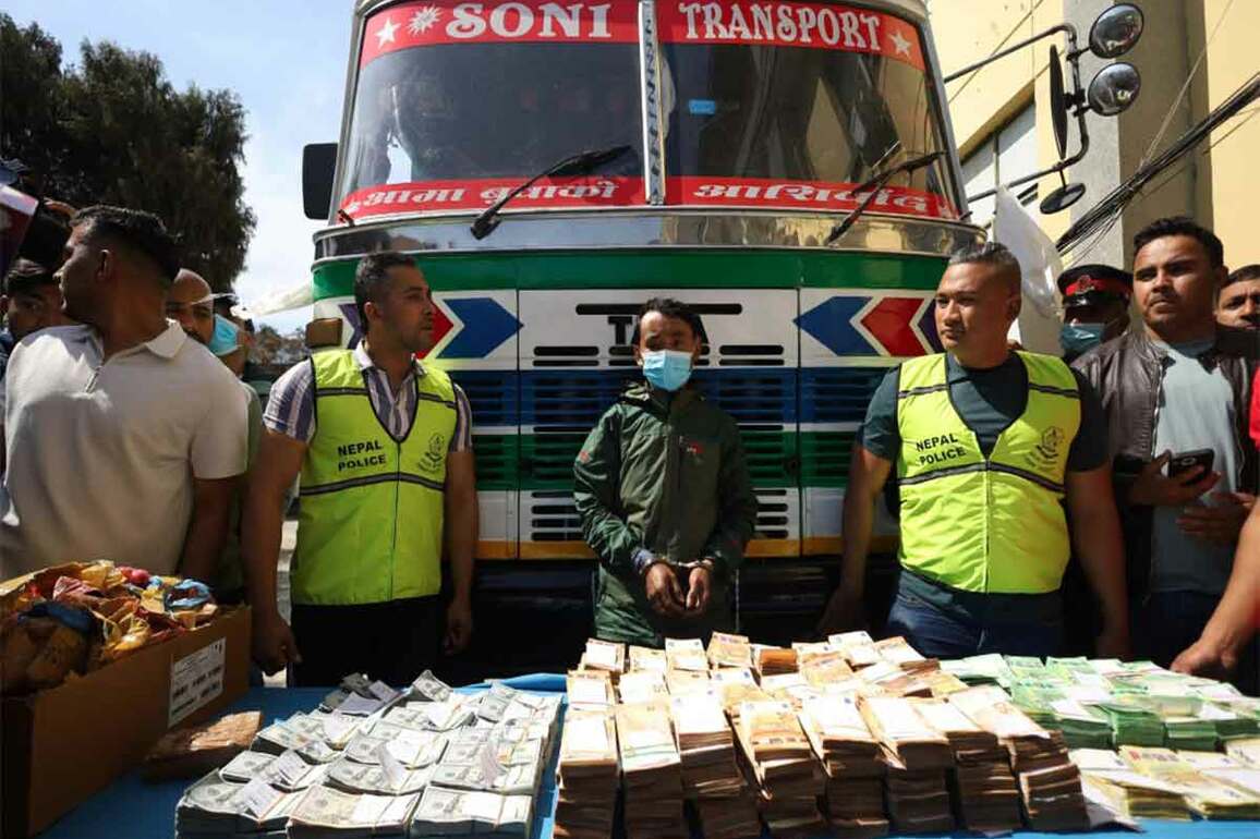 Nepal Police thwarts foreign currency smuggling attempt to China, confiscate thousands of USD, Euro