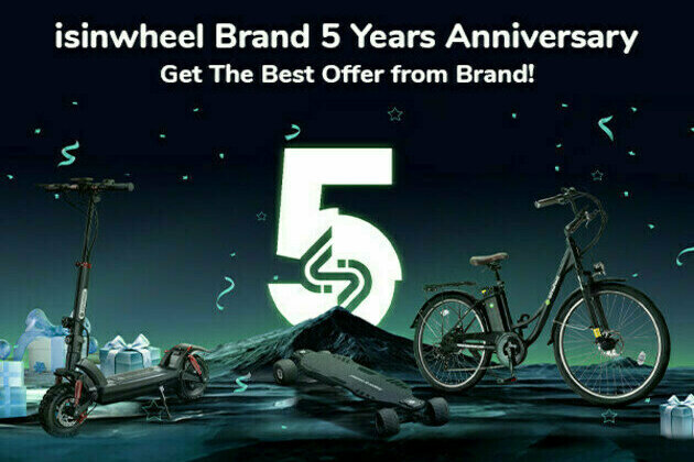 Join Smart E-Scooter and Mobility Brand isinwheel in Celebrating Five Years of Innovation and Sustainable Mobility