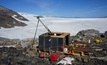  The first drill pad set-up at Sky Gold’s Clone project in BC in July 