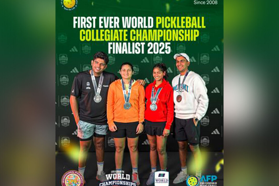 AIPA athletes Vanshik Kapadia, Mayur Patil make history in Dallas, win multiple medals at first-ever International Collegiate Pickleball Championship