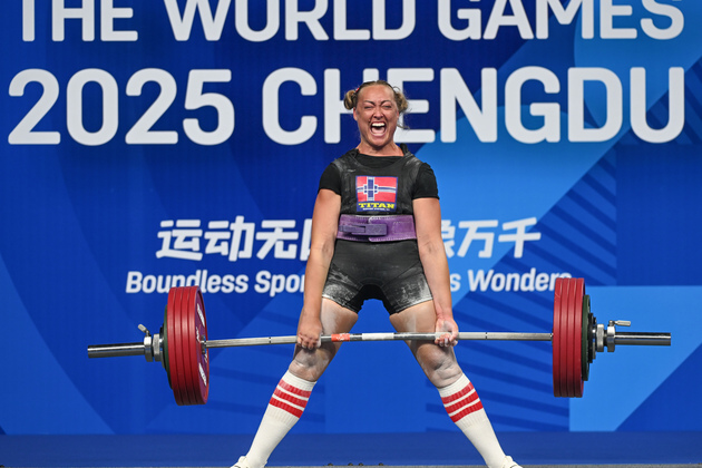 (SP)CHINA-CHENGDU-THE WORLD GAMES 2025-POWERLIFTING-WOMEN'S EQUIPPED HEAVYWEIGHT-FINAL (CN)