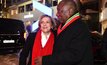  AngloGold chair Maria Ramos with South African president Cyril Ramaphosa in early 2019