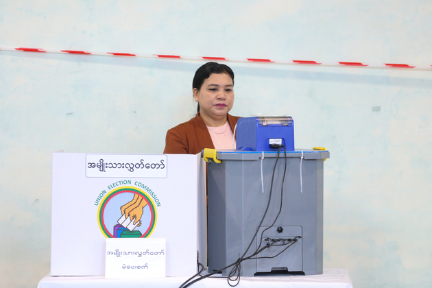 MYANMAR-YANGON-2025 GENERAL ELECTION-VOTING
