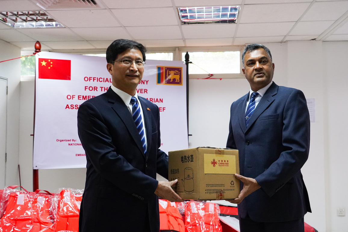 SRI LANKA-COLOMBO-CHINA-HUMANITARIAN SUPPLIES