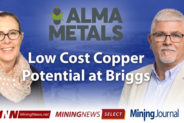 Alma Metals points to low-cost copper potential at Briggs