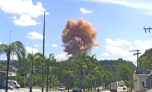 Fumala na planta da Usiminas em Ipatinga