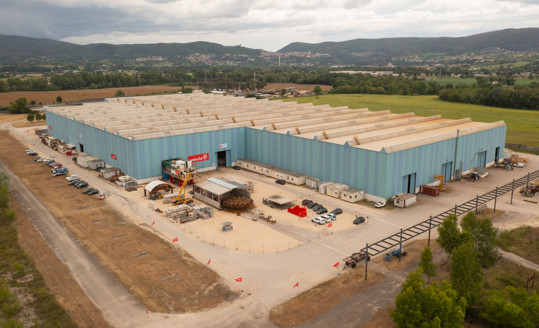 Webuild’s new factory represents the last piece of the Group’s investment plan in innovation and training to create quality employment in Italy Credit: Webuild