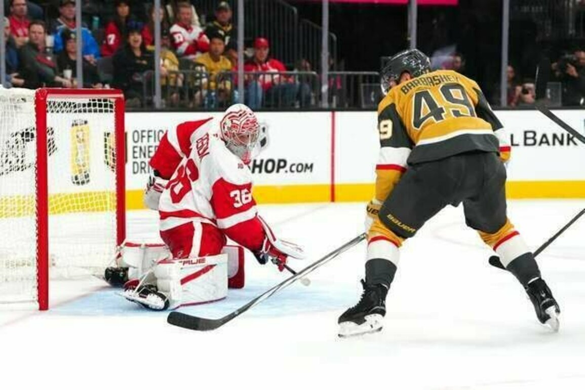 Akira Schmid, Golden Knights blank Red Wings 1-0