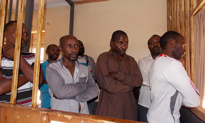 Army court remands nine Kasese notorious robbers Army court remands nine Kasese notorious robbers