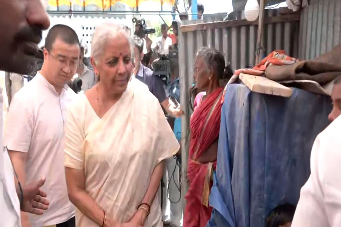 Tamil Nadu: Union Minister Nirmala Sitharaman, BJP leaders meets Karur stampede victim's family