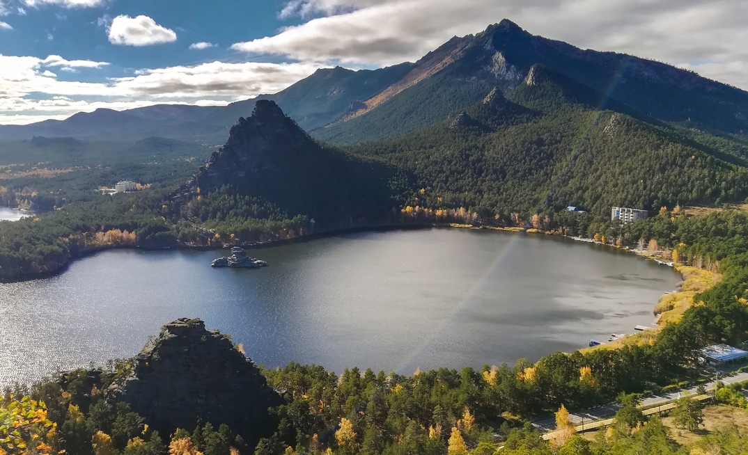 Landscape of national park in Burabay, Kazakhstan. 