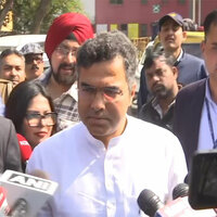 Delhi PwD minister Parvesh Verma inspects department projects at Bhairon Marg