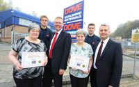 Cllr Nick Forbes marks graduation of eight apprentices