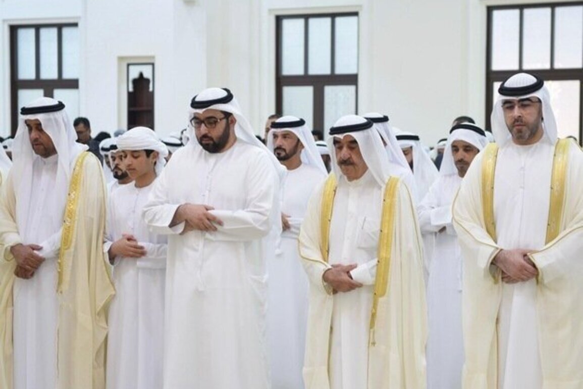 UAQ Ruler performs Eid Al-Adha prayer at Ahmed bin Rashid Al Mu'alla Mosque