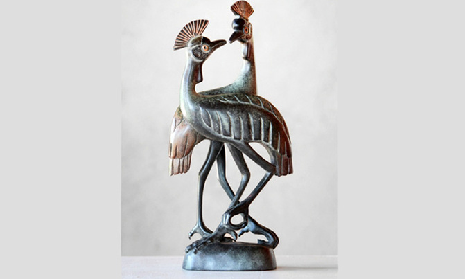 Rwenzori founders minting money in Bronze sculptures Rwenzori founders minting money in Bronze sculptures