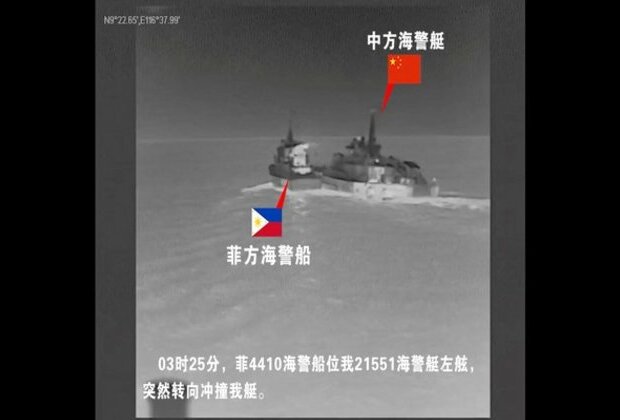 Philippines, Chinese vessels 'collide' in South China Sea, both countries blame each other