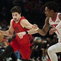 Trail Blazers star Deni Avdija (back) could miss third straight game