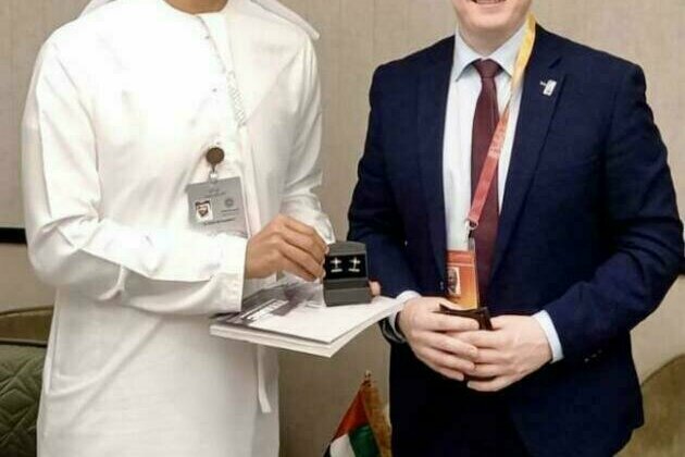 Lyons meets UAE Economy Minister on visit to Expo 2020 Dubai ahead of Northern Ireland day