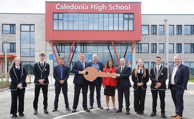 The new Caledonia High School has been built in line with Passivhaus principles / Credit: BAM UK & Ireland