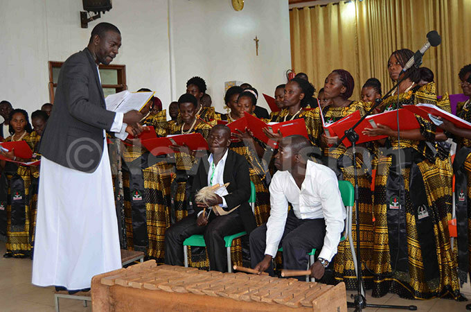  he atholic entenary emorial hoir  in action during their hristmas concert at hrist the ing hurch ampala  hoto by athias azinga