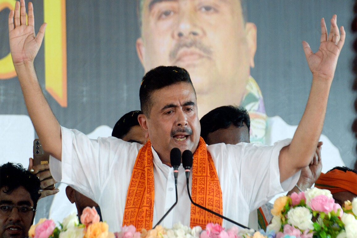Two BJP leaders attacked during visit to flood-hit areas, alleges W Bengal LoP Suvendu Adhikari