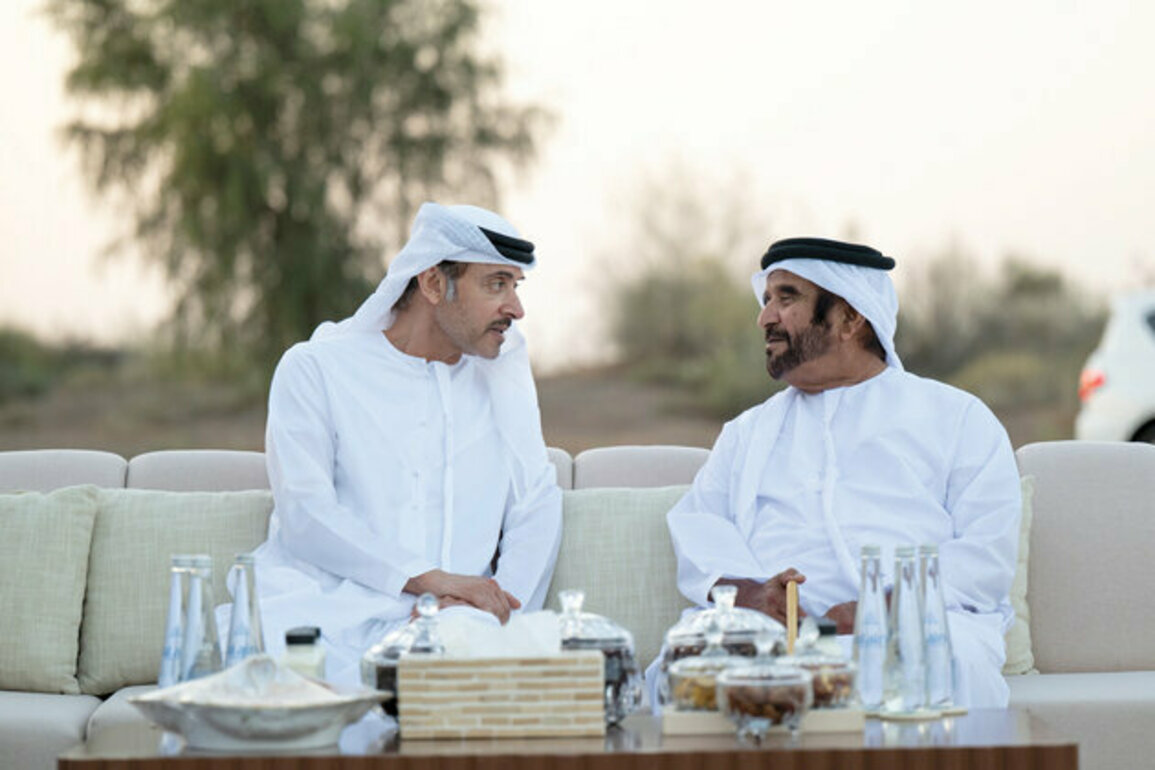 Hazza bin Zayed visits Saif bin Mohammed on occasion of Ramadan