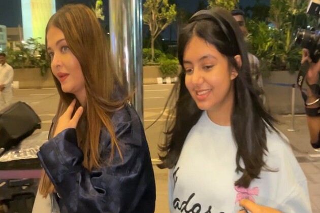 Cannes veteran Aishwarya Rai Bachchan touches down France with daughter Aaradhya