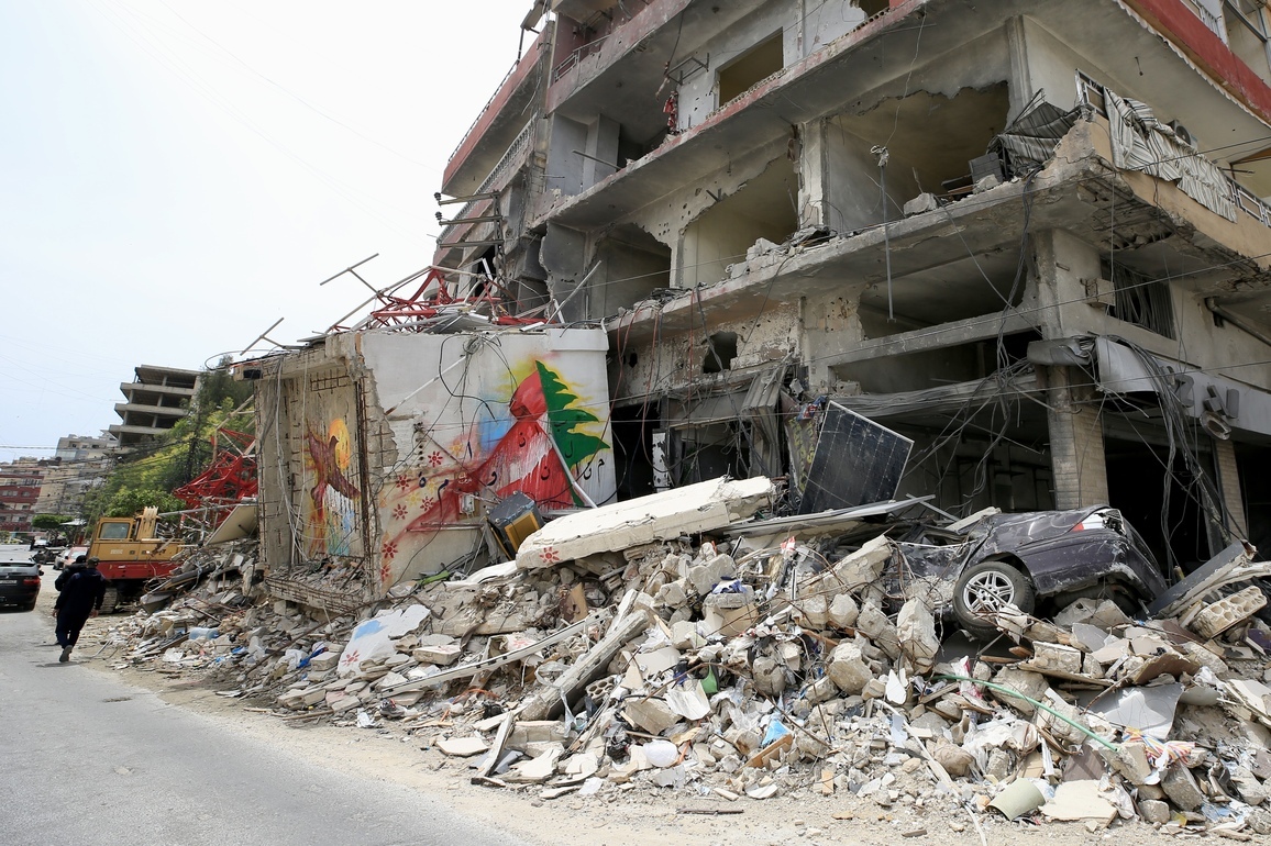 LEBANON-TYRE-ISRAELI AIRSTRIKES-AFTERMATH